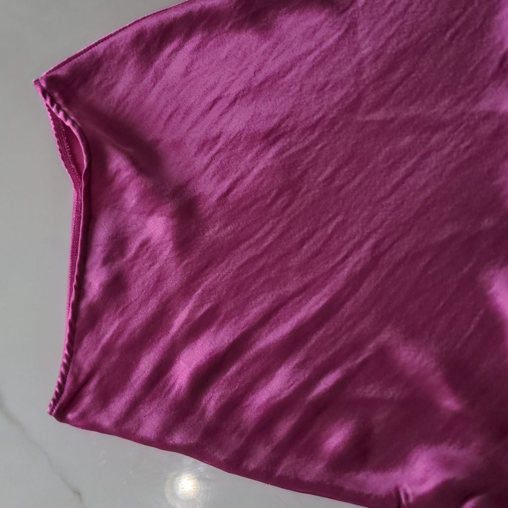 Asos Petite Pink Satin Mini Skirt O Sold Out Barbiecore Y2K - Picture 4 of 4